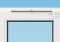 Оконный приточный клапан Air-Box Comfort вид спереди на окне