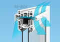 Оконный приточный клапан Air-Box Comfort S в разрезе