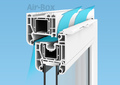 Оконный приточный клапан Air-Box Comfort в разрезе