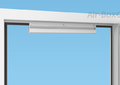 Наружный козырек Air-Box Eco с фильтром на окне вид изнутри