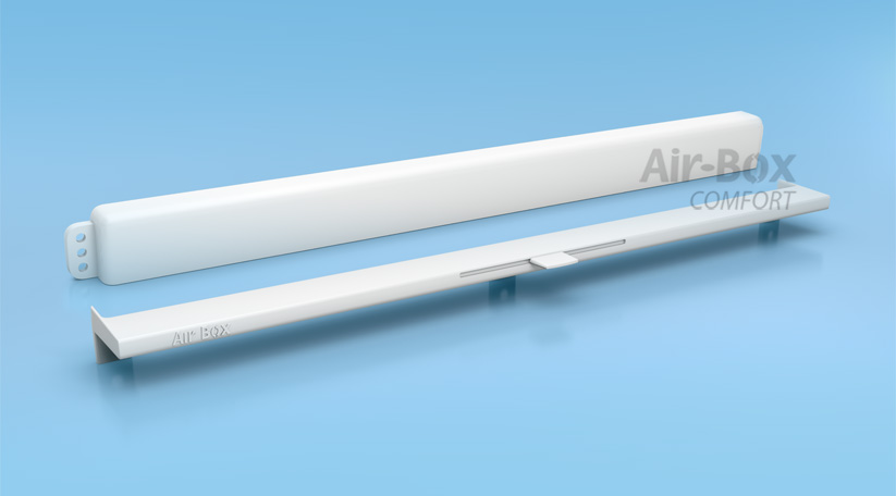 Оконный приточный клапан Air-Box Comfort с козырьком